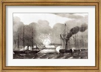 Naval Bombardment of Vera Cruz Fine Art Print