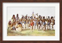 War Dance of the Sauks and Foxes Fine Art Print