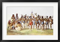 War Dance of the Sauks and Foxes Fine Art Print