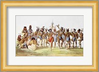 War Dance of the Sauks and Foxes Fine Art Print