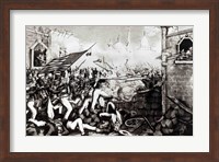 Battle of Monterey: The Americans Forcing their Way to the Main Plaza Fine Art Print