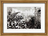 Battle of Monterey: The Americans Forcing their Way to the Main Plaza Fine Art Print