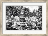 The Pioneer's Home on the Western Frontier Fine Art Print