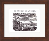 Benjamin Franklin Conducts his Kite Experiment Fine Art Print