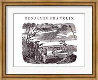 Benjamin Franklin Conducts his Kite Experiment Fine Art Print