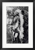 White Wolf, a Comanche Chief Framed Print