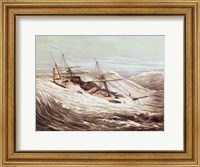 The Mississippi Steam Frigate in a Typhoon Fine Art Print