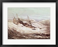 The Mississippi Steam Frigate in a Typhoon Fine Art Print