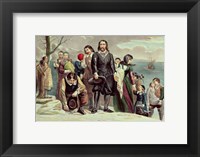 The Landing of the Pilgrims at Plymouth, Massachusetts, December 22nd 1620 Fine Art Print