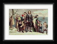 The Landing of the Pilgrims at Plymouth, Massachusetts, December 22nd 1620 Fine Art Print