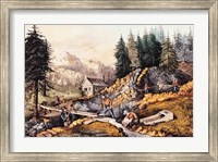 Gold Mining in California Fine Art Print