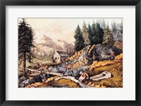 Gold Mining in California Fine Art Print