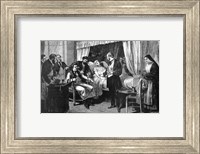 Performing the Operation of the Transfusion of Blood at the Hospital of Pity Fine Art Print