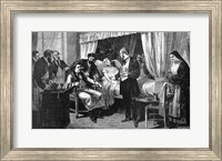 Performing the Operation of the Transfusion of Blood at the Hospital of Pity Fine Art Print