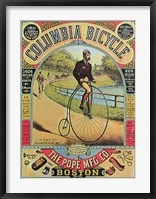 Advertisement for the Columbia Bicycle Fine Art Print