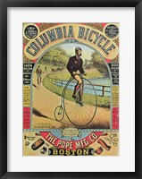Advertisement for the Columbia Bicycle Fine Art Print