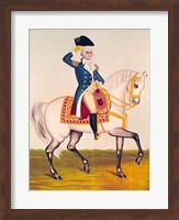 General Washington on a White Charger Fine Art Print