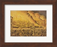 View of the Great Fire of Chicago, 9th October 1871 Fine Art Print