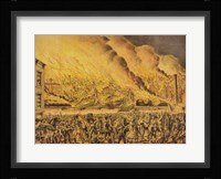 View of the Great Fire of Chicago, 9th October 1871 Fine Art Print