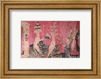 The seven-headed beast from the sea receiving the homage of men Fine Art Print