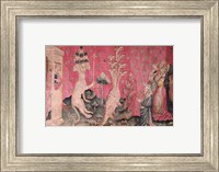 The seven-headed beast from the sea receiving the homage of men Fine Art Print