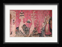 The seven-headed beast from the sea receiving the homage of men Fine Art Print