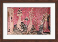 The seven-headed beast from the sea receiving the homage of men Fine Art Print