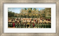 Procession in St. Mark's Square, 1496 Fine Art Print