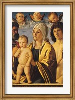 The Virgin and Child with St. Peter and St. Sebastian Fine Art Print