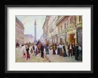 Workers leaving the Maison Paquin Framed Print