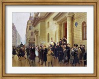 Leaving the Lycee Condorcet, 1903 Fine Art Print