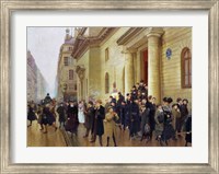 Leaving the Lycee Condorcet, 1903 Fine Art Print