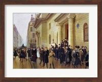 Leaving the Lycee Condorcet, 1903 Fine Art Print