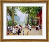 The Chalet du Cycle in the Bois de Boulogne, c.1900 Fine Art Print