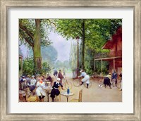 The Chalet du Cycle in the Bois de Boulogne, c.1900 Fine Art Print