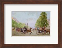 The Promenade on the Champs-Elysees Fine Art Print