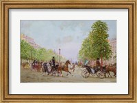 The Promenade on the Champs-Elysees Fine Art Print