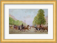 The Promenade on the Champs-Elysees Fine Art Print