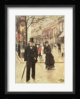 On the Boulevard Fine Art Print