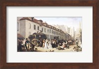 The Arrival of a Stagecoach at the Terminus Fine Art Print