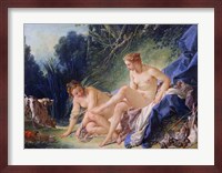 Diana getting out of her bath, 1742 Fine Art Print