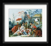 The Chinese Garden, c.1742 Framed Print