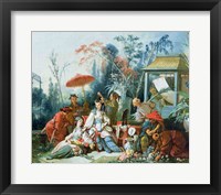 The Chinese Garden, c.1742 Framed Print