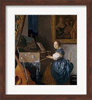 A Young Lady Seated at a Virginal Fine Art Print