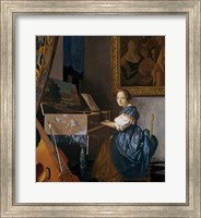 A Young Lady Seated at a Virginal Fine Art Print