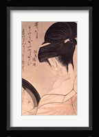 Woman Putting on Make-up Fine Art Print