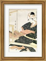 Woman Weaving Fine Art Print