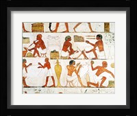 Engraving and polishing vases in gold and silver, from the Tomb of Rekhmire Fine Art Print