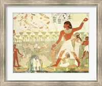 Hunting and Fishing, from the Tomb of Nakht Fine Art Print