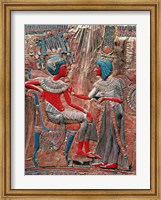 The back of the throne of Tutankhamun Fine Art Print